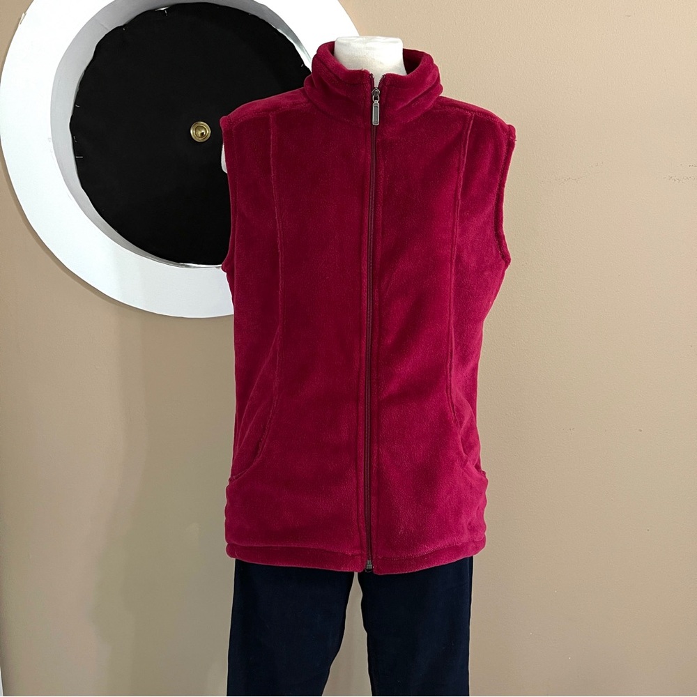 White Sierra Crimson Fleece Vest